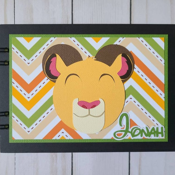 Personalized Disney Autograph Book Inspired by Simba