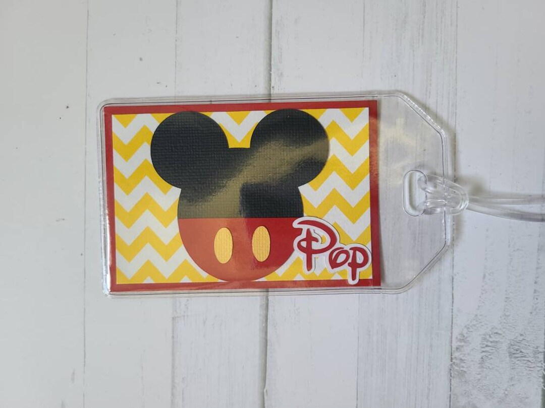 Personalized Disney Luggage Tag Etsy