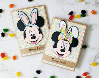 Mickey or Minnie Easter Card