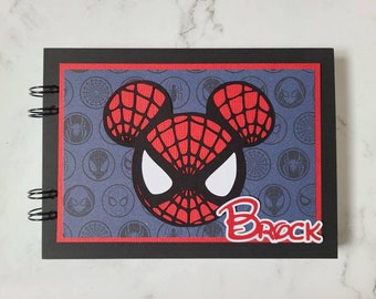 Personalized Disney Autograph Book Inspired by Spider-Man