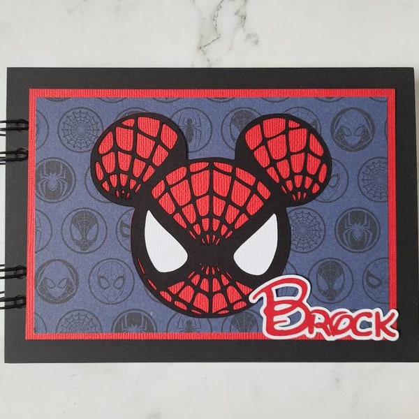 NEW Personalized Disney Autograph Book Inspired by Spider-Man