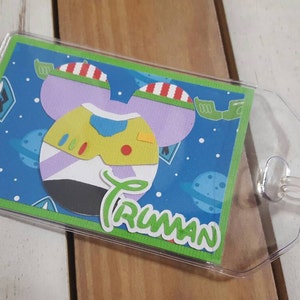 Buzz Lightyear Toy Story Luggage Tag - Etsy