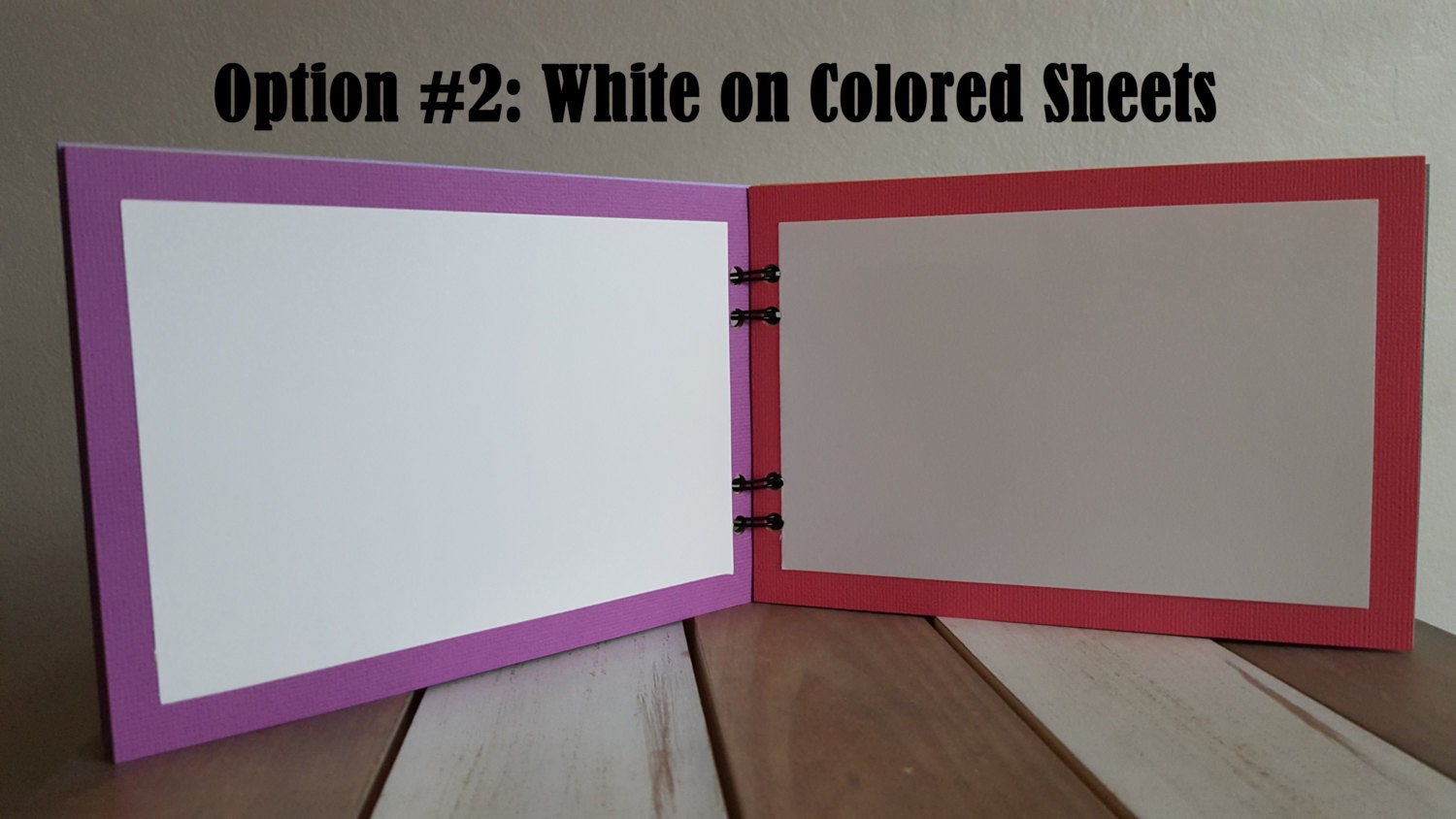 UPGRADE My Book to Option #2 White on Colored Pages