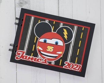 Personalized Disney Autograph Book Inspired by Lightning McQueen