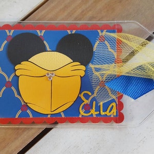 Personalized Disney Luggage Tag Inspired by Belle image 3