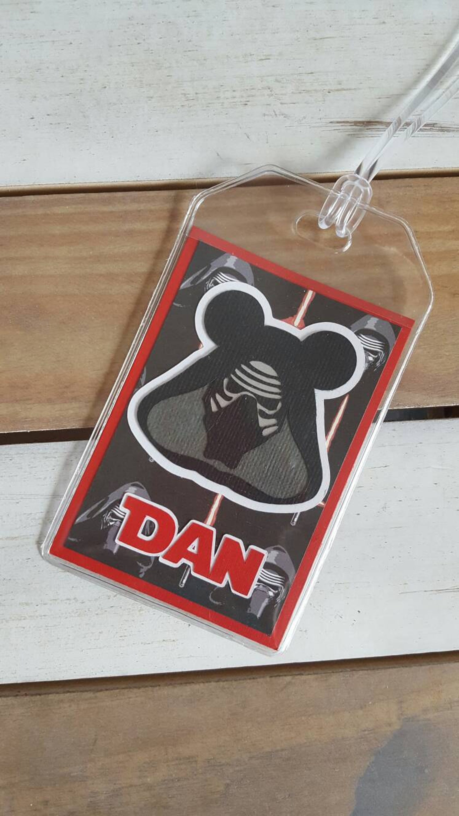 Personalized Disney Luggage Tag Inspired by Kylo Ren Etsy