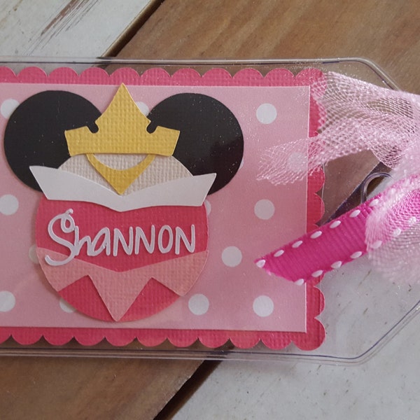 Personalized Disney Luggage Tag Inspired by Aurora