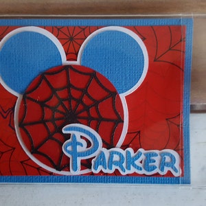 Personalized Disney Luggage Tag Inspired by Spiderman