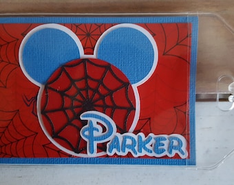 Personalized Disney Luggage Tag Inspired by Spiderman