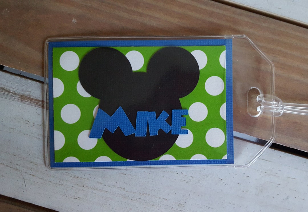 Personalized Disney Luggage Tag Etsy