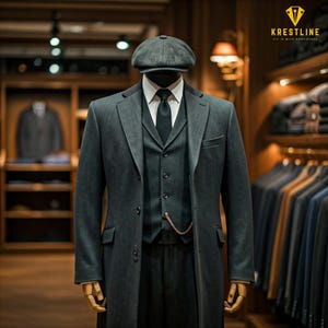 Men’s Peaky Blinders-Inspired Suit | Thomas Shelby Style | Custom Tailored Business & Formal Wear | Perfect Gift for Him