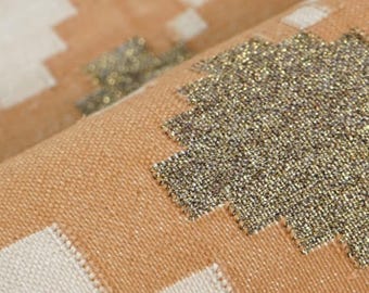 Scandinavian Geometric Charm – Handwoven Kilim Rug in Earthy Terracotta Tones