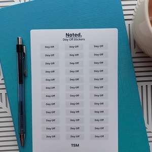 Day Off - Planner Stickers | Functional Stickers | Minimal | Schedule | Text
