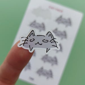 Cat Face Stickers for Scrapbooking Stickers Cat Journal Stickers for Planner Cat Face Stickers Journaling Cat Face Stickers for Decorating