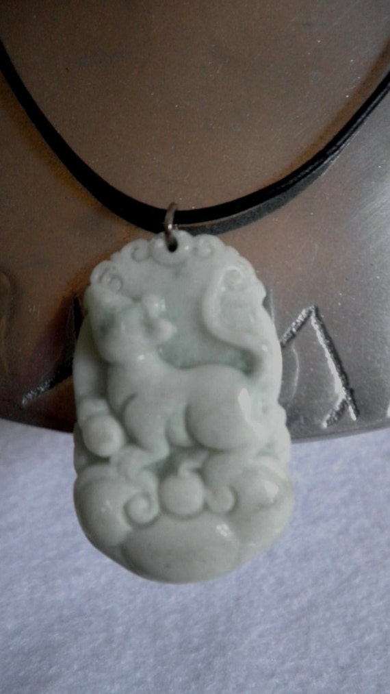 Feng Shui Rat Zodiac Jade Necklace