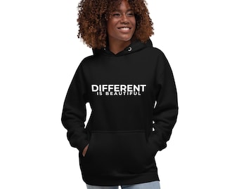 Felpa con cappuccio unisex - DIVERSO È BELLO