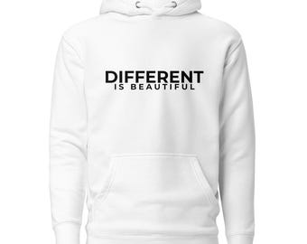 Felpa con cappuccio unisex - DIVERSO È BELLO