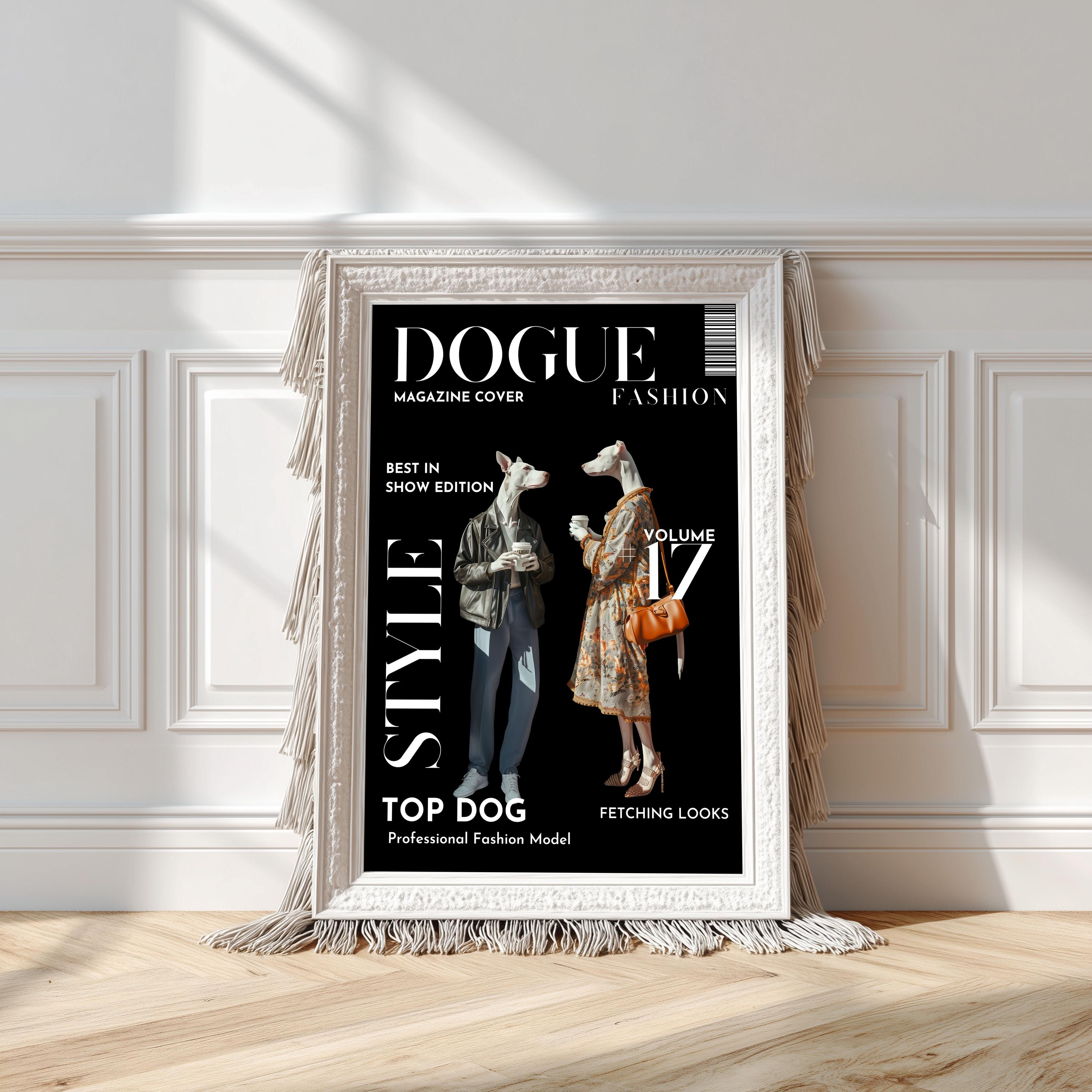 Dog Wall Art : Fashion Print, Funny Surreal Pop Poster - Etsy
