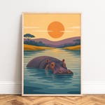 Hippo Art Prints