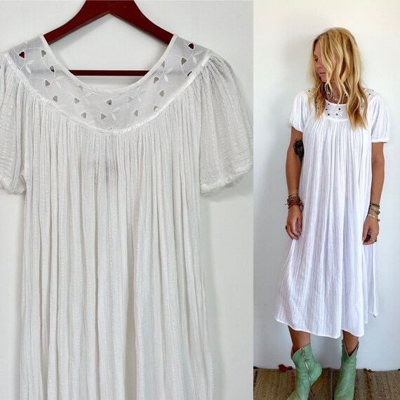 vintage gauze dress beach Gem