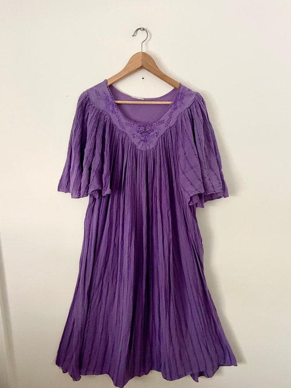 Vintage Cotton Gauze Grecian Sun Dress ,  Bali La… - image 1