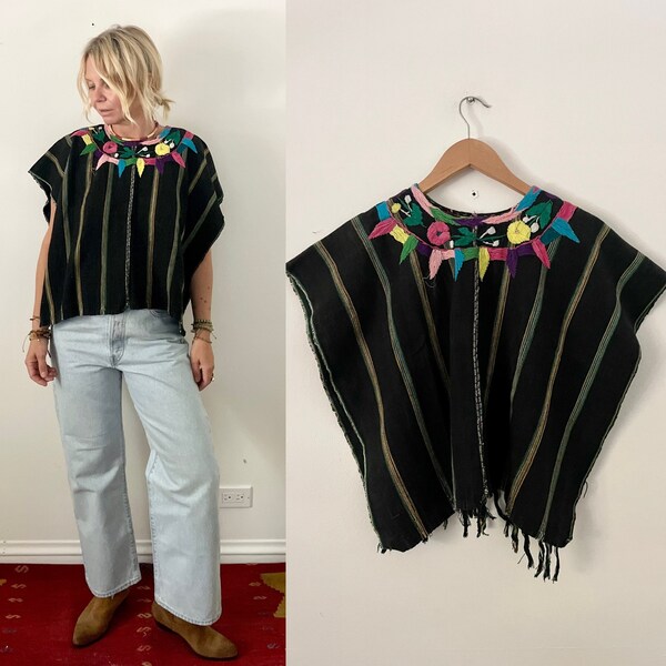 Exquisite Bohemian Huipil Poncho