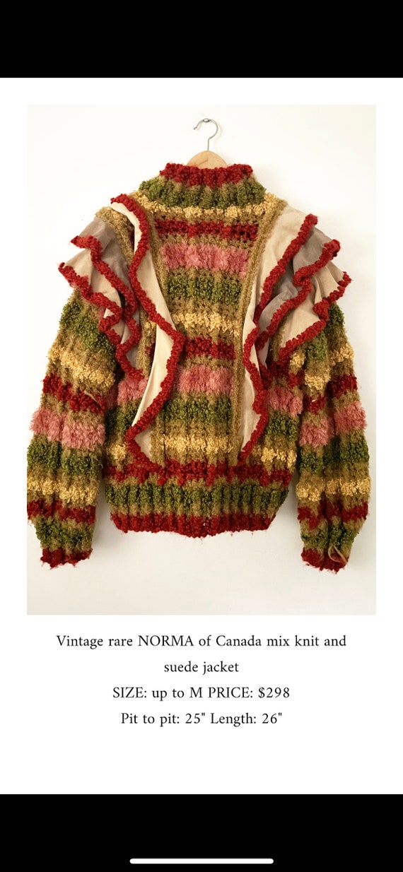 Vintage Rare Norma of Canada Knitwear , Norma Kam… - image 2