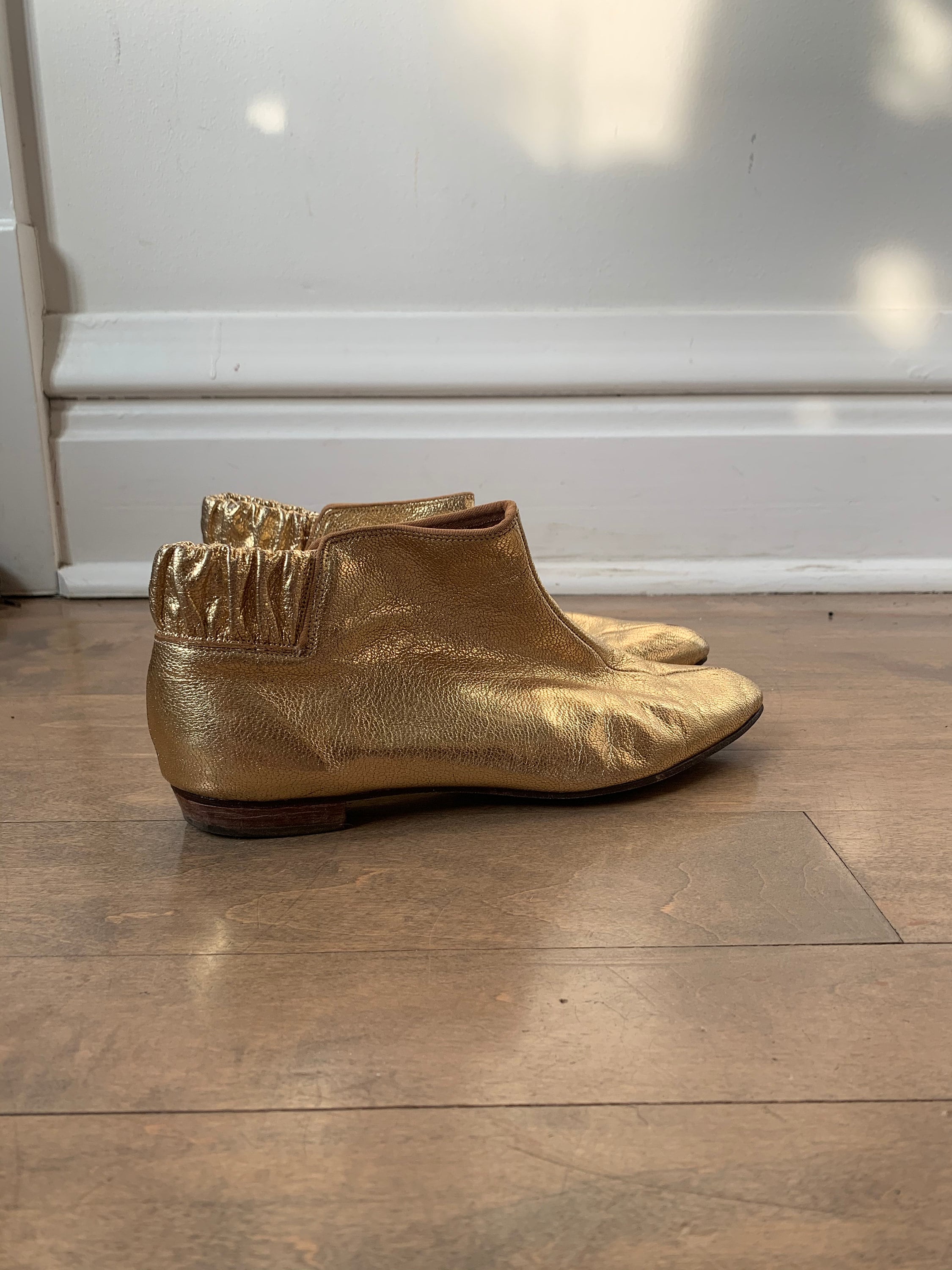 booties with gold