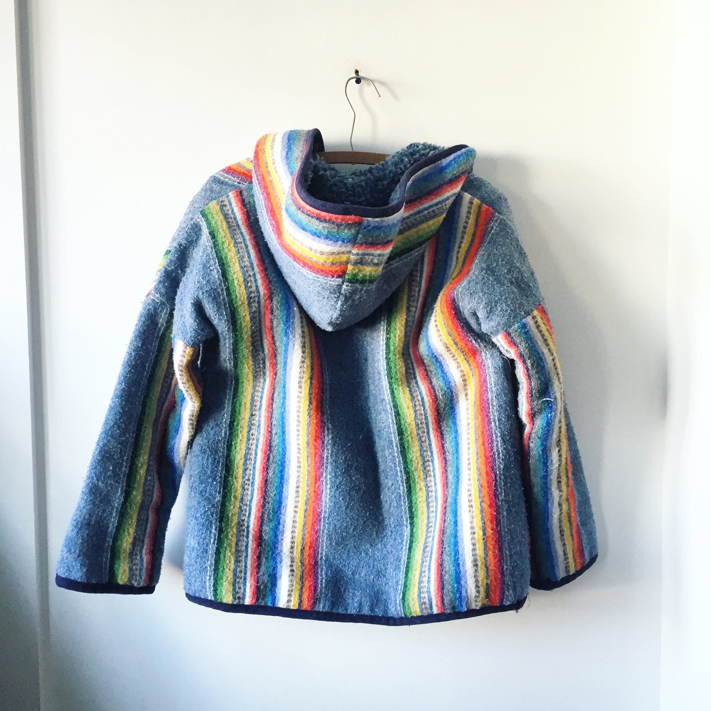 Mexican blanket coat cheap