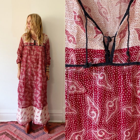 vintage indian cotton dress