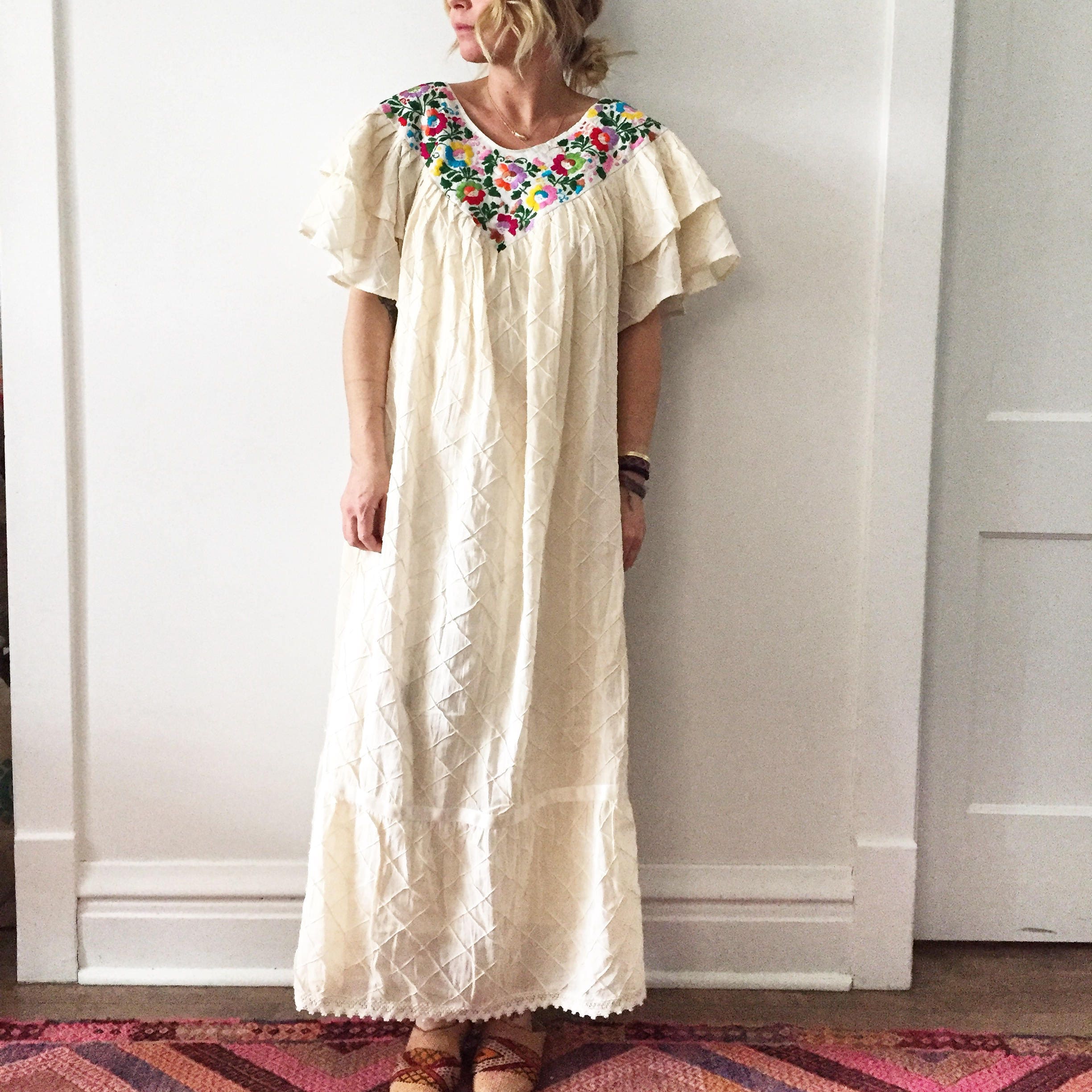 mexican kaftan dress