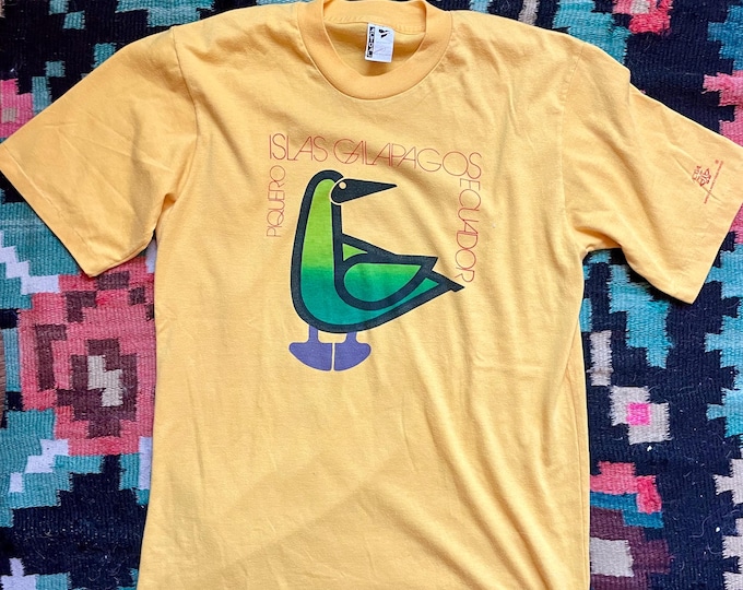 Vintage Galapagos Islands Puerto Ayora Graphic T-Shirt | Ecuador Souvenir Travel Graphic Tee