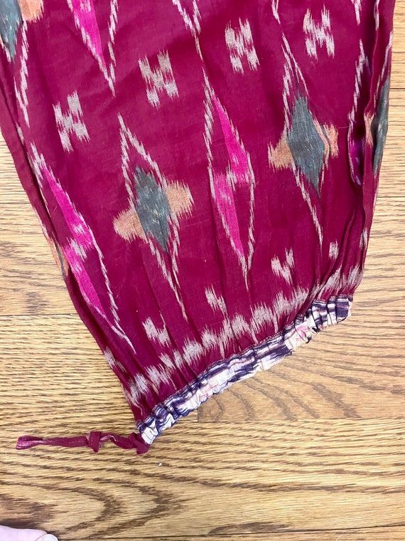 Vintage ADINI Ikat Print Jumpsuit , India Playsuit ,  - Gem