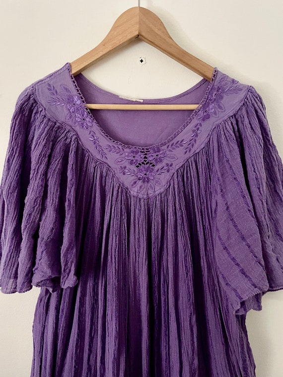 Vintage Cotton Gauze Grecian Sun Dress ,  Bali La… - image 5