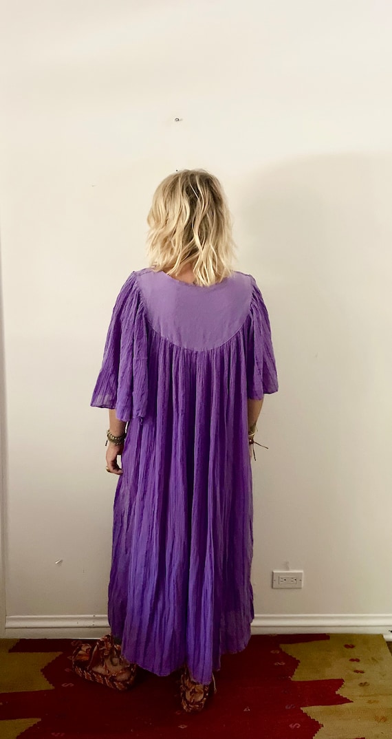 Vintage Cotton Gauze Grecian Sun Dress ,  Bali La… - image 4