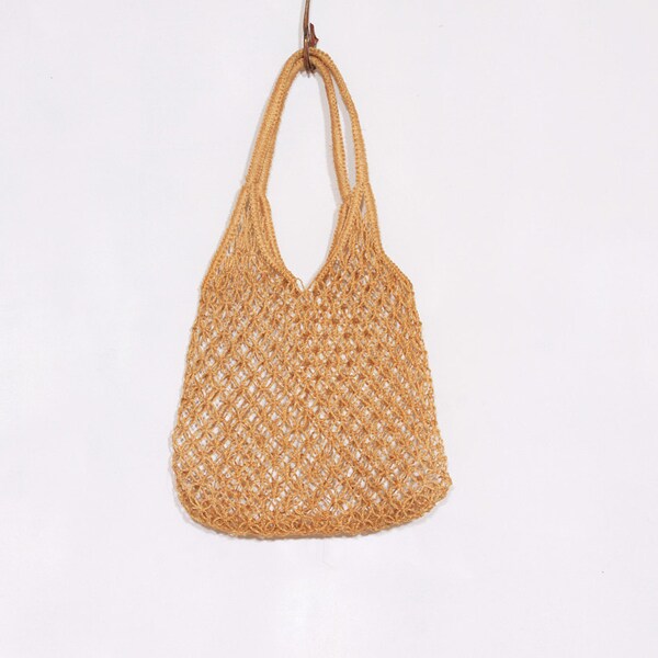 Vintage Straw, Jute Shopper