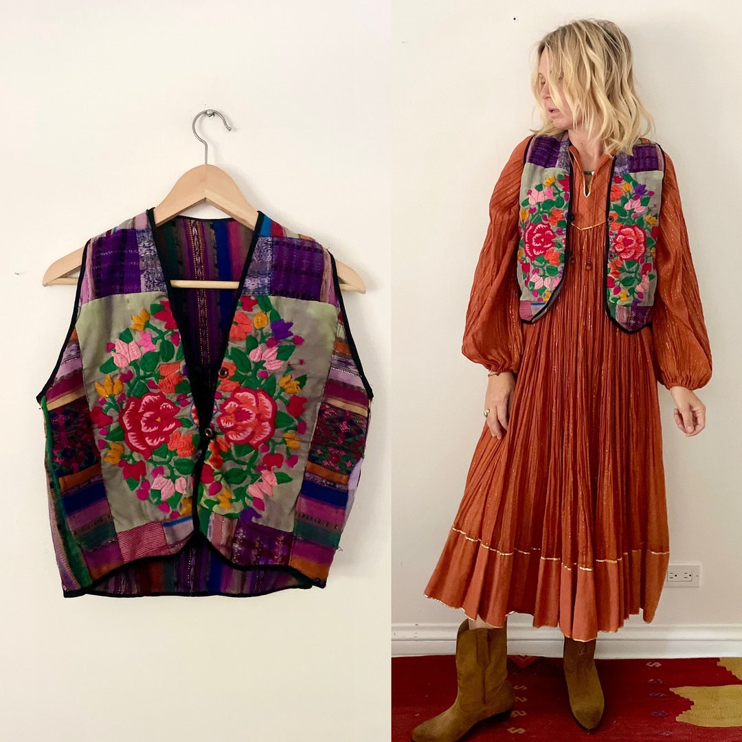 Ikat vest - alle seizoenen vest- coral