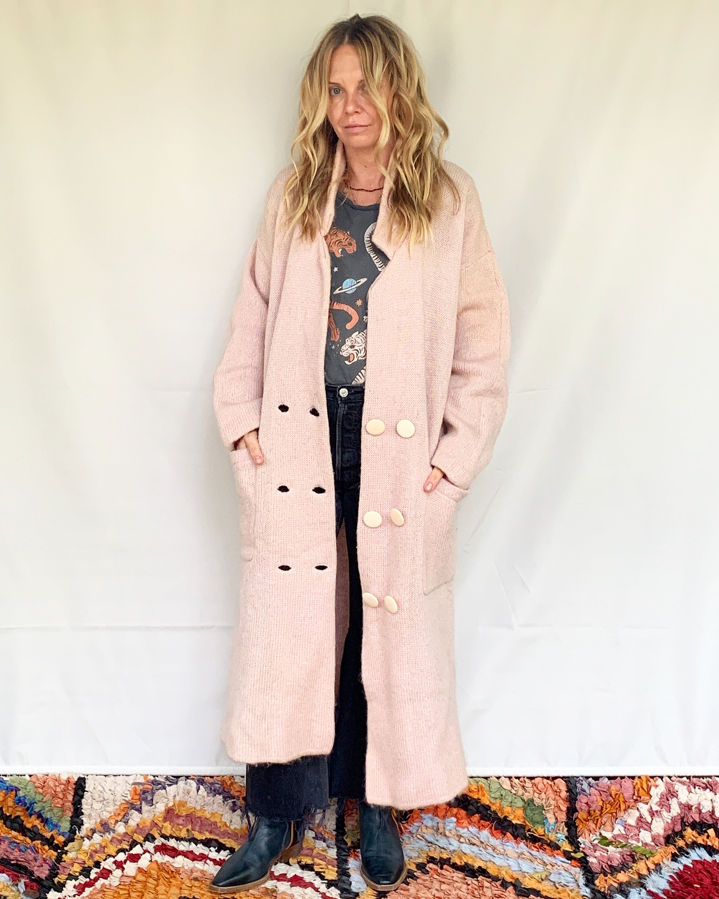 maxi sweater coat