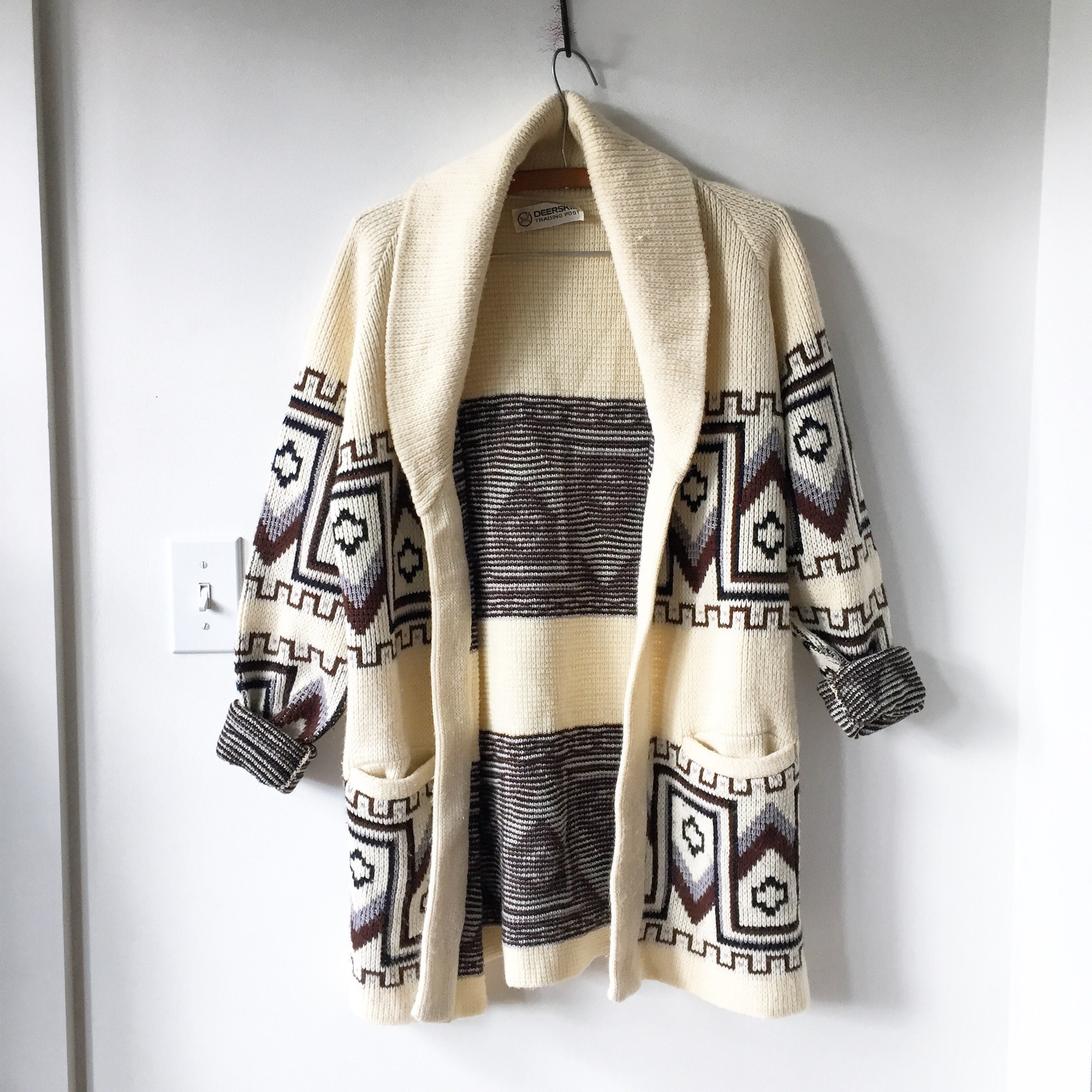 Vintage aztec cardigan hotsell