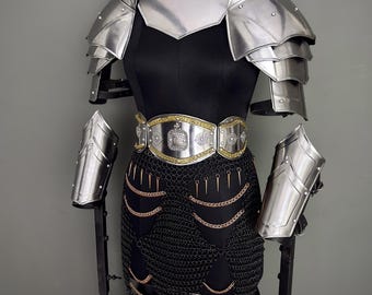 Medieval Knight Steel Armor Set,  LARP Cosplay Renaissance Costume, Renaissance Fair & Reenactment