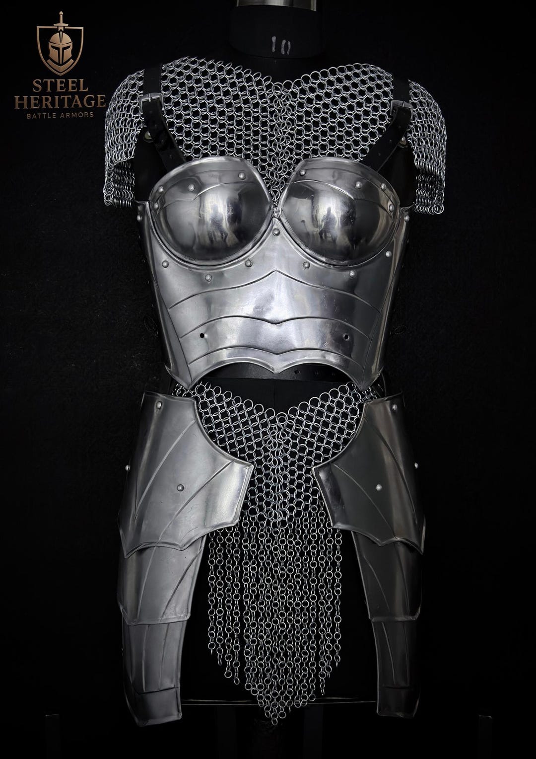 Medieval Knight Female Armor Set: LARP Cosplay Armor Renaissance ...