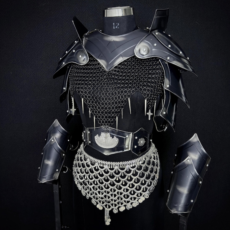 Medieval armor,
Gift for her,
Chainmail armor,
Steel armor,
Cosplay armor,
Gift item,
Renaissance Armor,
fantasy armor,
Knight armor,
Birthday gift,
LARP armor,
Halloween,
Gorget and Pauldrons.