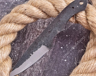 8" Hand Forged Skinner Knife Blank | 1095 Carbon Steel | Hunting Knife Blank | Field Dressing Blade | Deer Processing | DIY Knifemaker Gift