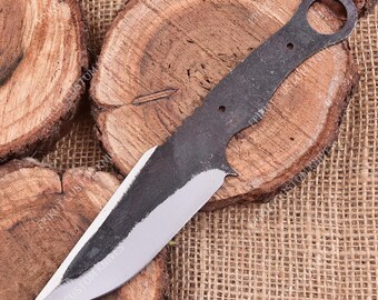 1095 Carbon Steel Skinner Blade Blank | Hand Forged Hunting Knife | Field Dressing Tool