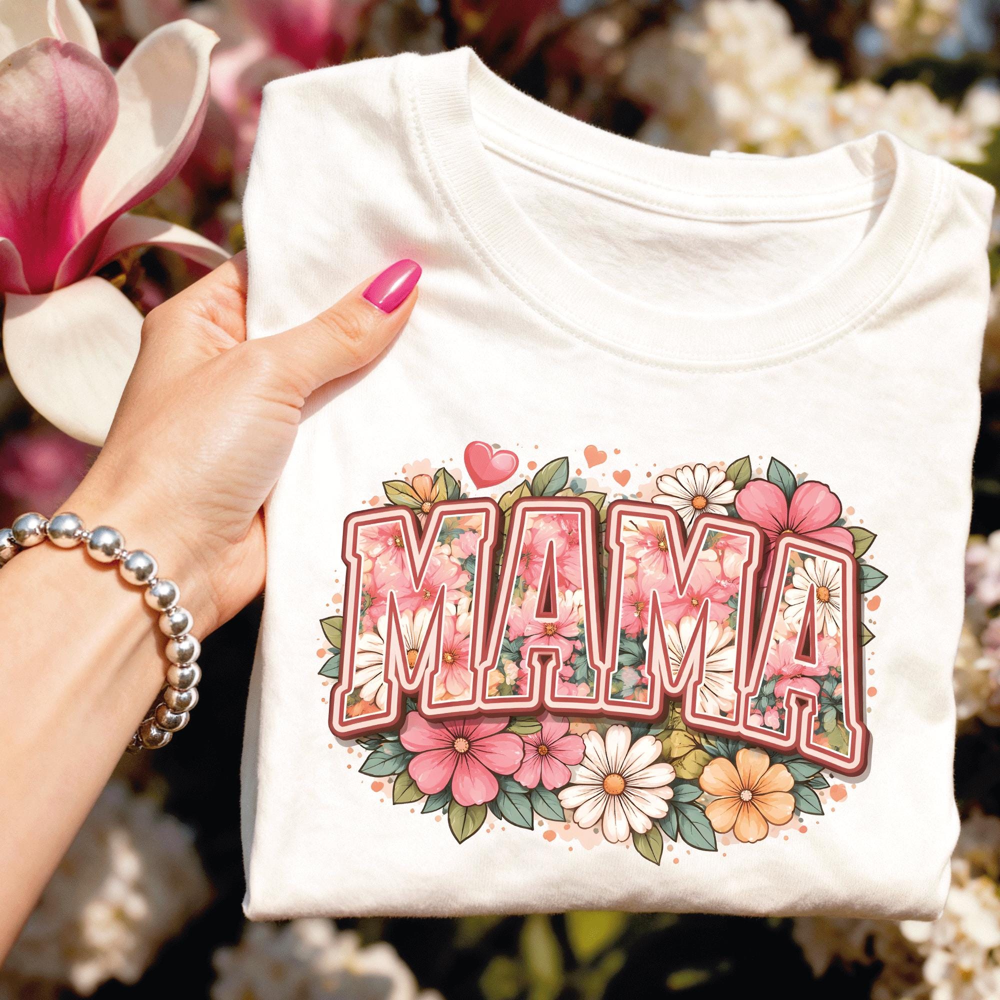 Boho Floral Mama Ready to Press, Wildflowers Mothers Day Dtf Transfers ...