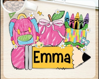 Personalized Teacher Ready To Press, Custom Name School Teacher Dtf Transfers