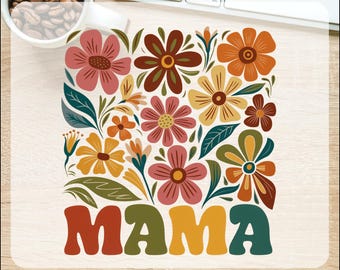 Retro Floral Mama Ready To Press, Wildflowers Mothers Day Dtf Transfers, Spring Mama, Best Mom Ever Dtf