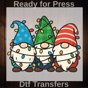 Christmas Gnomes Ready To Press, Gnome Family Dtf Transfers, Merry Christmas Gift Dtf, Trendy Festive Design Dtf, Christmas Party Dtf