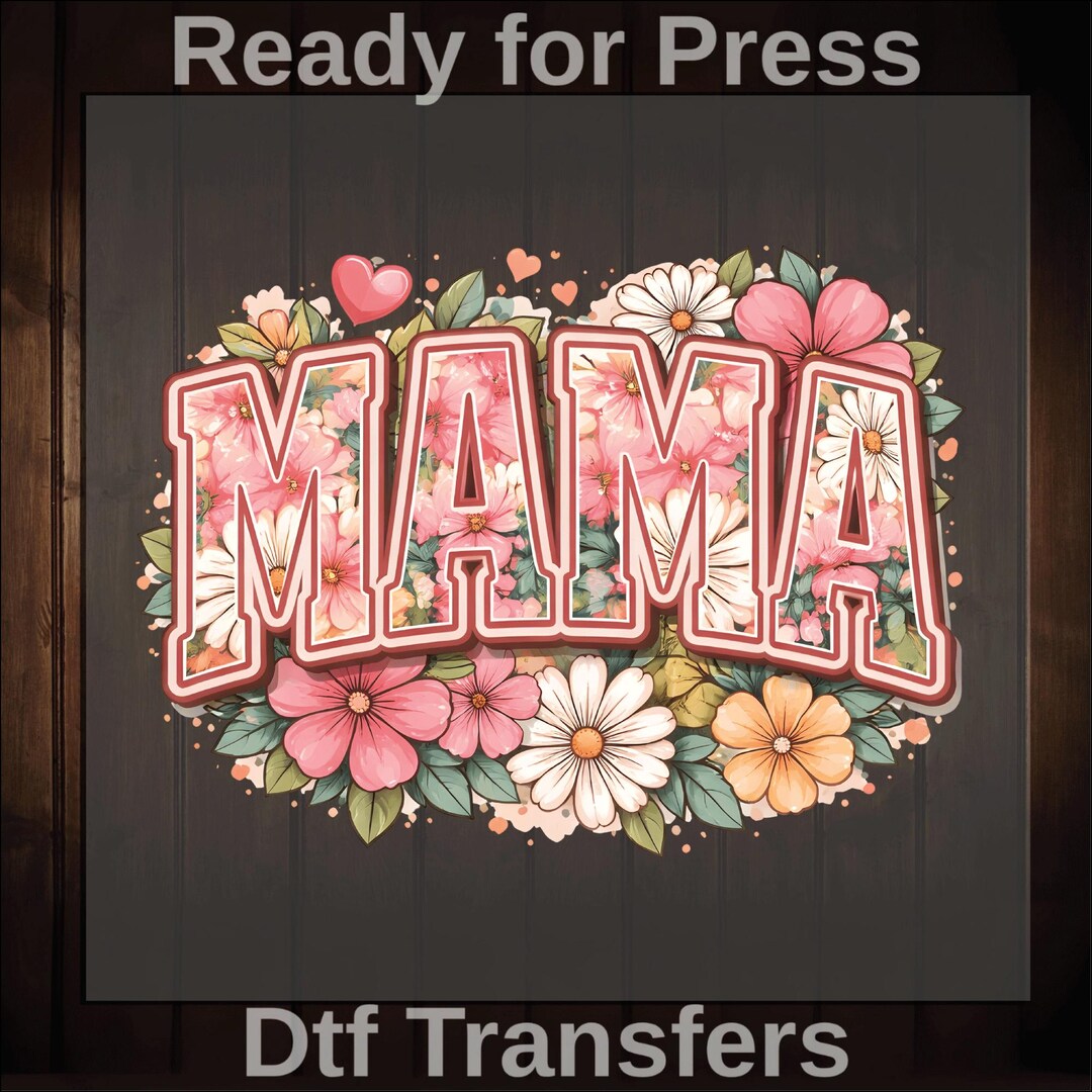 Boho Floral Mama Ready to Press, Wildflowers Mothers Day Dtf Transfers ...