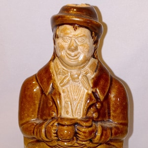 Vintage Bourne Denby “Success to Reform” Figural Decanter – Made in England